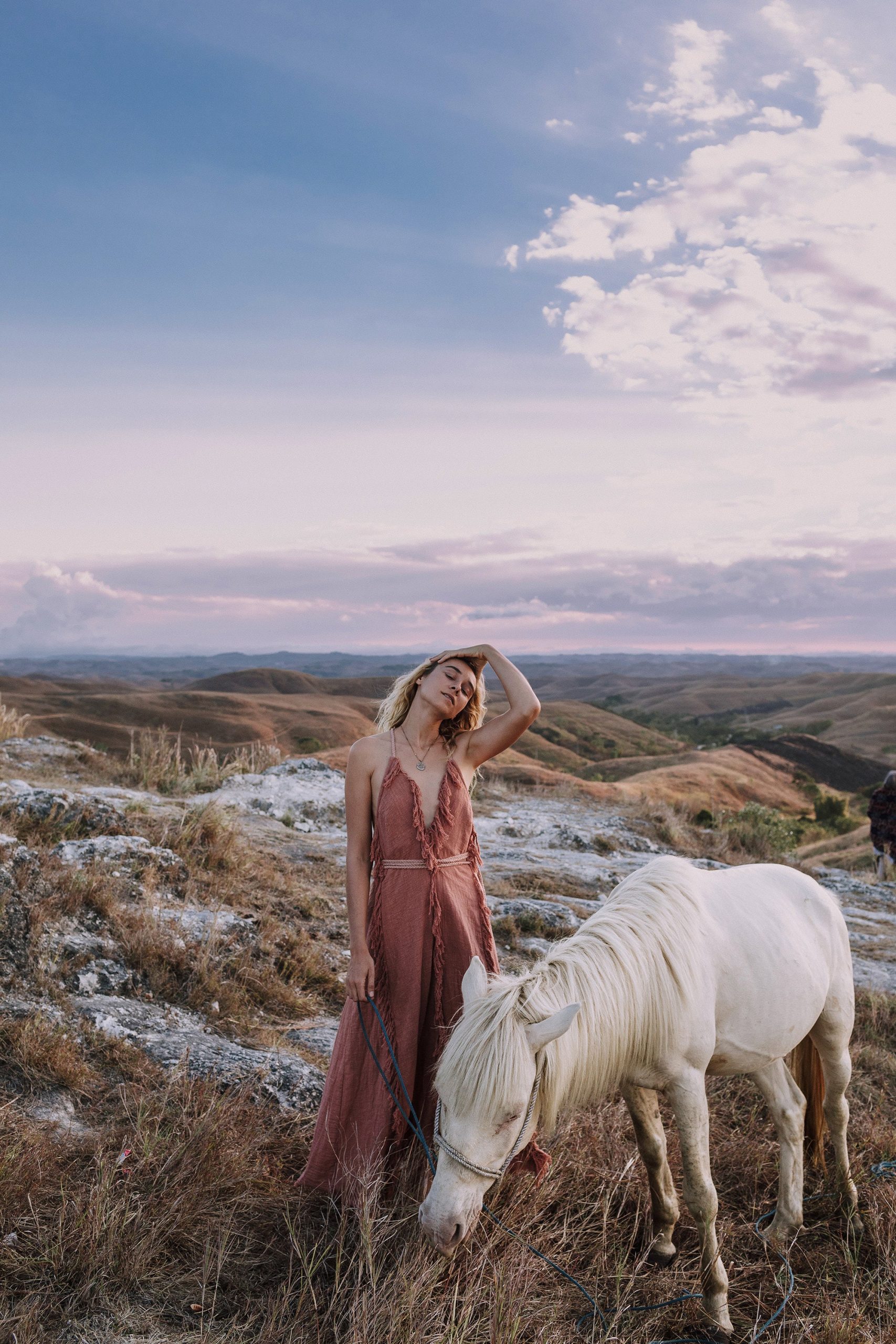 Dusty Pink Maxi Dress Bohemian Evening Belted Bridesmaid Dusty Pink Maxi Dress Bohemian Evening Belted Bridesmaid