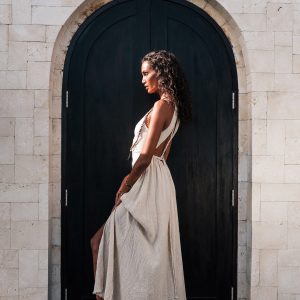 Off White Boho Bridal Dress Beach Wedding Summer