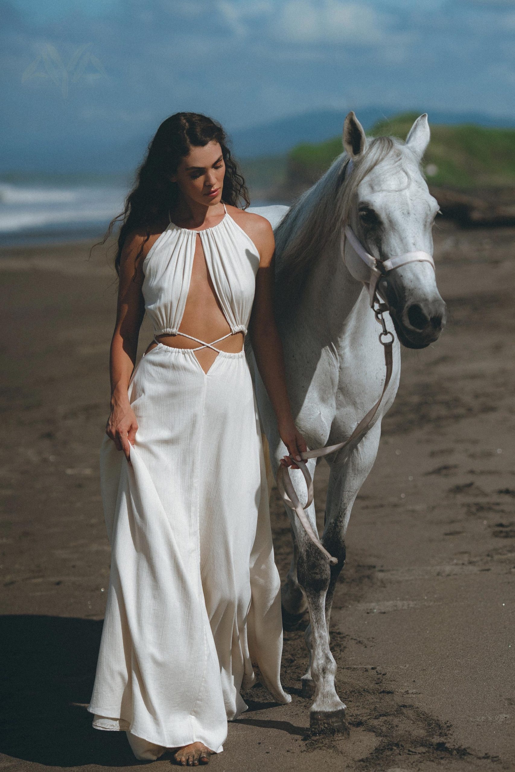 Off White Boho Wedding Dress Minimalist Summer Bridal Off White Boho Wedding Dress Minimalist Summer Bridal