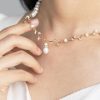 Bridal Necklace Handmade Pearl Real Freshwater Wedding Jewelry