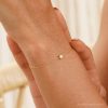 Single Opal Bracelet Sterling Silver Bead October Birthstone