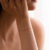 18k Gold Snake Bracelets Diamond Bracelet Delicate Mom