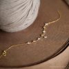 925 Sterling Silver Flowers Diamonds Bracelet Minimalist Diamond