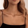 Sterling Silver Infinity Necklace Pave Interlocking Charm Diamond